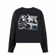 Li-Ning Women's Long Sleeve Sports T-Shirt ATLV440 - Dark Blue - View 3