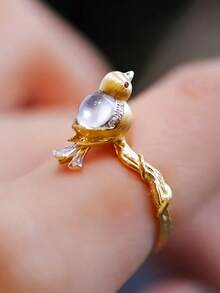 1pc Elegant Ring For Women, Wedding Engagement Party Jewelry, Valentine's Day Gift - 1# - View 2