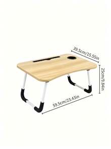 Foldable Laptop Bed Desk, Portable Lap Table With Cup Holder, Tablet Slot & Storage Drawer, Non-Slip Foldable Legs, Lightweight Space Saving, For Work, Reading & Breakfast On Bed, Sofa, Floor, Ideal For Students & Office Workers - Multicolor - View 13