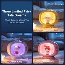 MINISO Sanrio 授權電視造型小夜燈，可愛 3D 角色檯燈，臥室桌面裝飾，女孩生日節日禮物 - -白色 - 查看 2