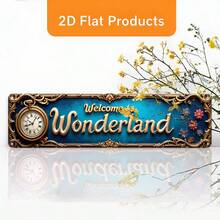 2D Flat - A Decorative Wall Art Piece In Vintage Style, Featuring A "Clock Flower" Design. Suitable For Various Locations Such As Farmhouse, Bathroom, Cafe, Garage, Office, Porch. (Random Style) - A - View 3