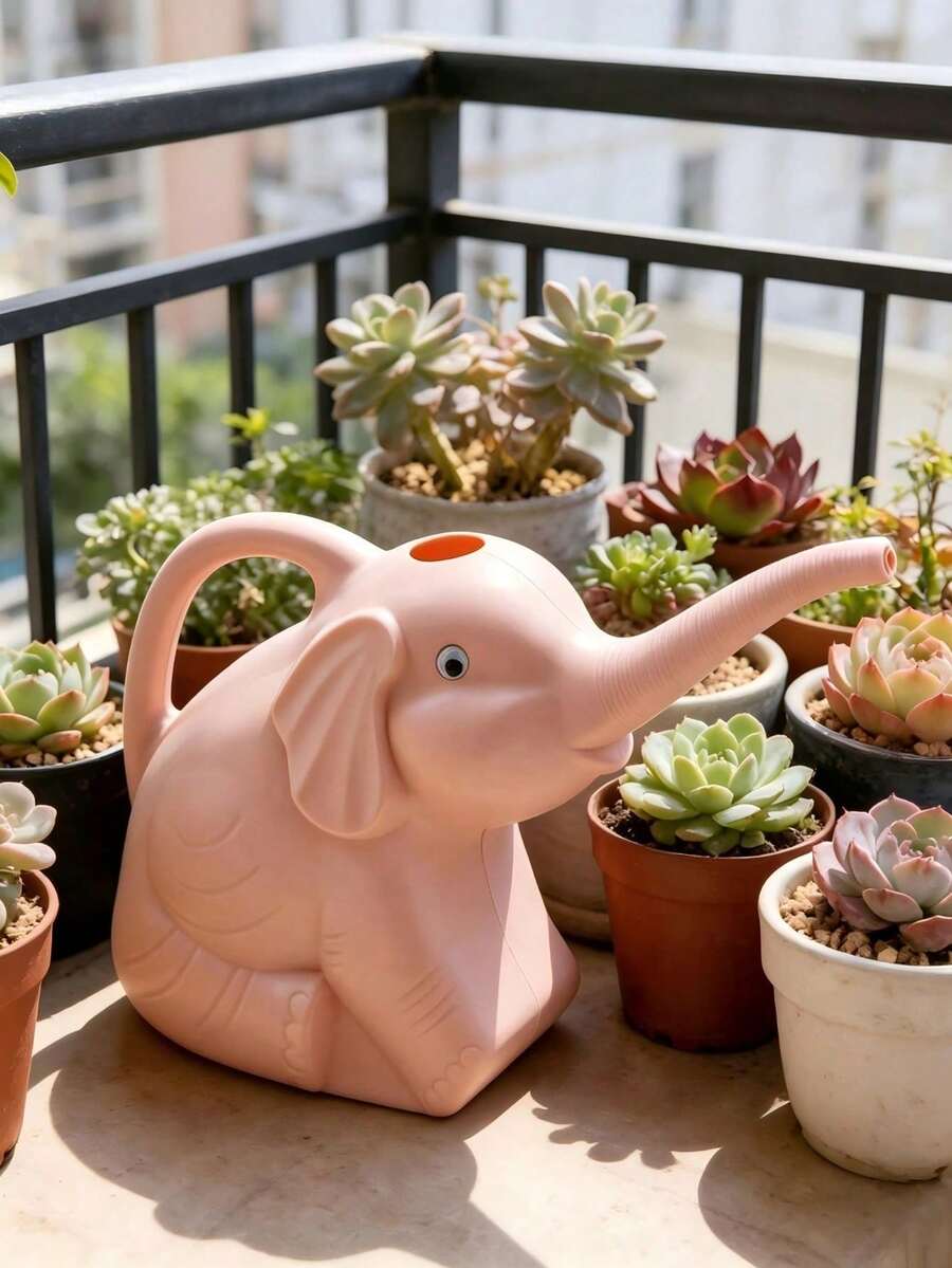 Elephant Long Spout Watering Can, Home Gardening Watering Tool For Succulents, Flowers And Potted Plants - A - View 1