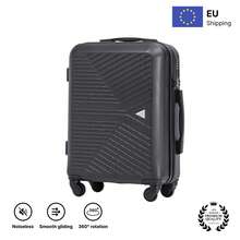 W WINGS Travel Suitcase Set 3 Pcs | Cabin, Medium And Large Hard Shell Luggage With TSA Lock, Telescopic Handle And Wheels - Black - View 10