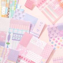 Korean Style Sticker Notebook Cotton Fabric Journaling Material Book Creative Decorative Scrapbook Collage Sticker Book - 1 Set - View 4