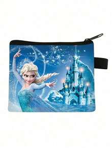 Random1/3/5PCS Frozen Lovely Cartoon Anime Image Coin Purse Party Small Gifts Storage Bank Card Package Handbag Originality Princess Mini Wallet Easy To Carry Storage Package A Birthday Christmas Halloween Present - Multicolor - View 7