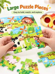 Explore Kids Puzzle Toy With Matching Clue Cards And Red Deciphering Glasses, Assemble Puzzle To Unlock Hidden Pattern, 2-In-1 Mysterious Treasure Hunt Game, Discover Little Secrets, Develop Observation And Concentration Skills, Suitable For 3+ Years Old Early Education - Multicolor - View 7