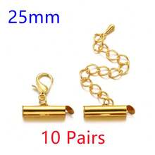 WGRXIRANYKM 10pcs/Pack Crimp End Caps Sliding Buckle Tube DIY Bracelet Connectors, Weaving Accessories For Jewelry Making - Pipe Buckle - View 18