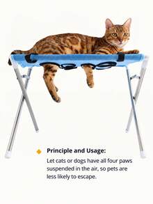 1pc Pet Hanging Grooming Hammock, Suitable For Dog And Cat Bathing And Nail Trimming Restraint - one-size - View 7