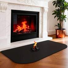 Flame Resistant Indoor Fireplace Mat, Outdoor Flame-Resistant Pad Fiberglass Rug For Hearth And Chiminea, Ember Protection Mat For Fireplace Stove - 35inchX20inch - View 2