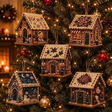 3D Christmas House Diamond Painting Set, Adult Version, Holiday Decoration, Handmade Christmas Tree Ornament, Home Craft Gift - Sets - View 9