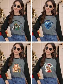 Custom Color-Block Long-Sleeve Top For Fall And Winter. Add Your Own ...