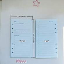 6-Hole Planner Refill Inserts, Undated Multi-Template Loose Leaf Pages, Weekly Monthly Daily To-Do & 7-Day Challenge Schedule Paper For 6 Ring Binder Journal - A - View 8
