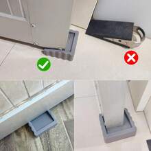 Rubber Door Wedge, Small Cube Door Stopper, Available In Black And Gray - Square - View 6