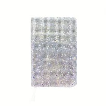 1pc Sparkling Rhinestone A6 Notebook - Glittering Diamond Hardcover Diary, Multi-Color Gemstone Decor, Women Office Desk Accessory, Journal | Charming Appearance | Shiny Cover, Adorable Notebook School Supplies - Multicolor - View 12