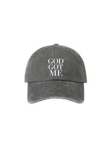 1/2pcs DOG GOT ME Print Washed Baseball Cap,Classic Casual Vintage Soft Adjustable Sun Protection Hat,For Outdoor Sports Daily Wear Party Travel Gift - Multicolor - View 19