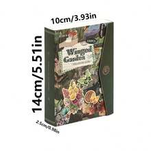 كتاب قصاصات شعرية لجميع الأشياء بطراز عتيق، ورق كولاج غير لاصق، كتاب مواد قصاصات، ورق خلفية زخرفي إبداعي - 1 Set - مشاهدة 2