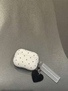 Niche Black Polka Dot Protective Case For Pods Pro 1st 2nd 3rd 4th Generation Bluetooth Earphones - White - View 2