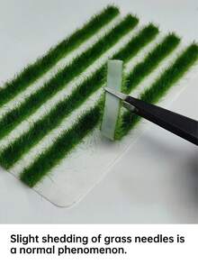 1 Box 5pcs Seasonal Mini Artificial Grass Tuft Model, 4 Colors 2.36*4.15in Realistic Sand Table Grass, Suitable For Various Scene Decoration, Train Track Miniature Landscape Model, Garden Model Landscape And Architectural Scene Layout DIY Material, Miniature Accessories - 1 Box Of Grass Tufts - View 8