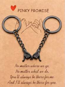 Couple Gift Valentine's Day Gift Best Friend Couple Keychain 1st Anniversary Christmas Birthday Gift With Card - Silver - View 4