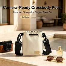 1pc, Festive Hot-Selling Mini Drawstring Camera Crossbody Bag, Lightweight And Portable Camera Lens Storage Bag, Adjustable Wide Shoulder Strap Shoulder Bag, Small Camera Protective Bag, A Must-Have For Travel And Outdoor Photography - View 10