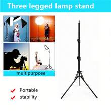 1.6m Phone Tripod Stand With 1/4 Screw, Floor-Standing Camera Anchor Live Streaming Selfie Light Metal Stand - View 4