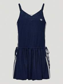 Adidas Originals Women's RESORT S DRESS Sleeveless Athletic Dress KX0725 - Navy Blue - View 2