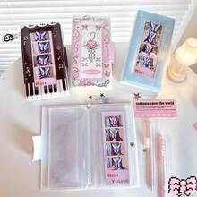 Sweetheart Guardian Wings 4-Pocket Card Holder Bowknot Idol Photo Card Storage Album Sticker Ticket Scrapbook - Multicolor - View 6