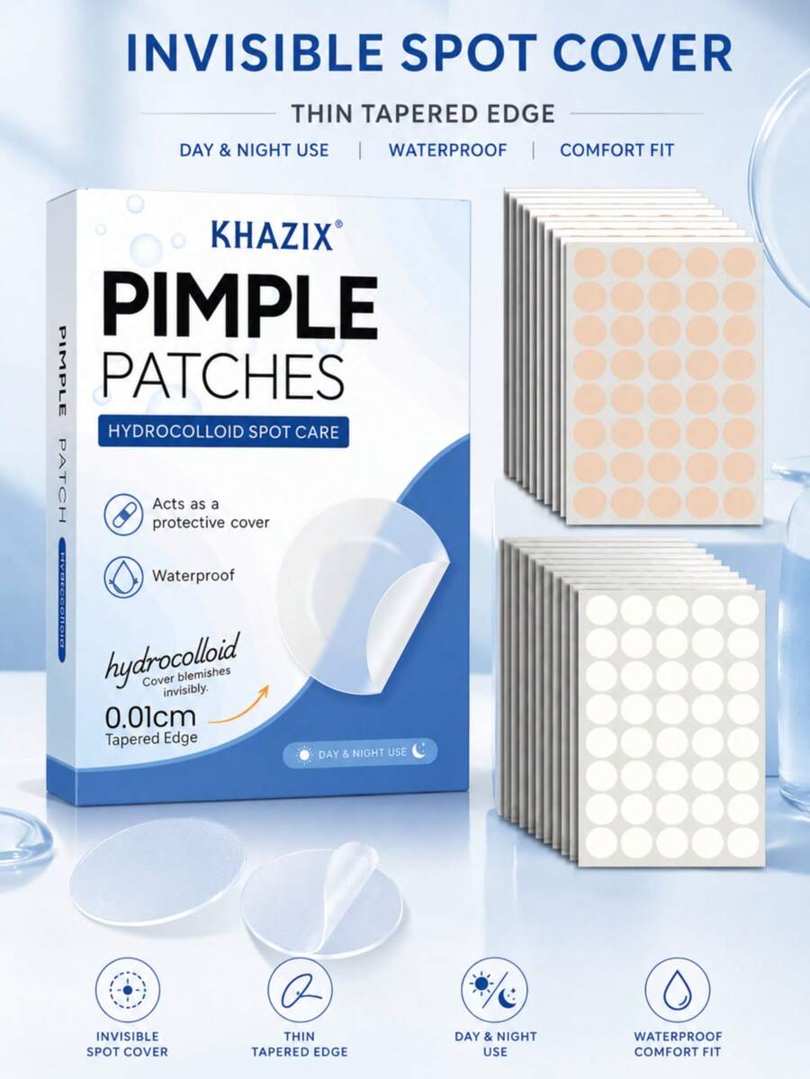 Acne Patches, Gentle & Comfortable Formula, Skin-Friendly Natural, Suitable For Acne Care, Conceal Imperfections And Hide Pimples - Round - View 1