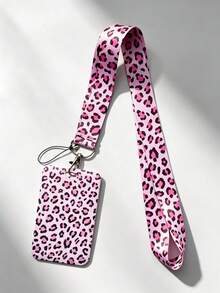 Leopard Print Card Holder Printed Card Bag Pendant, Bag Pendant Key Chain Wallet Business Bank Credit Card Holder For Men And Women, Suitable For Bag Decoration, Holiday Gift, Christmas Gift - Multicolor - View 15