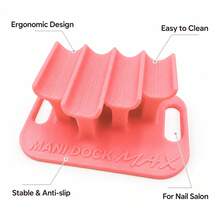 Beautizon Nailartlab Pink And White Plastic Manicure Hand Rest Holder, Professional Manicure Support Tool For Nail Artists, Suitable For Nail Salons And Home Use - Multicolor - View 8