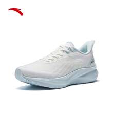 Sepatu Lari Kulit Tahan Air Anta Lingfeng 2 untuk Wanita, Sepatu Olahraga Peredam Guncangan Gaya Baru Musim Gugur untuk Siswa Sekolah Menengah - Papirus/Biru Beku-7 - View 2