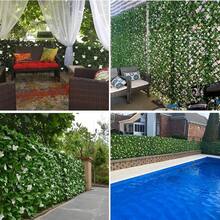2Pcs 2M Roll Artificial Hedge Garden Fake Ivy Leaf Privacy Fence Screening Wall - RMC0621-b - View 8