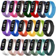 5pcs/2pcs Tali Jam Tangan Silikon Lembut Warna Polos Netral, Kompatibel dengan Mi Band 7/6/5/4/3 Gelang Olahraga, Aksesori Gelang Pengganti, Hadiah - MultiWarna - View 3