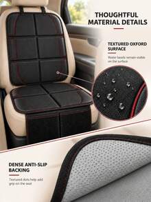 1pc Children's Car Seat Cushion, Durable Wear-Resistant Non-Slip Fabric, Suitable For Children's Car Seat Protector, Car Seat Backrest - Multicolor - View 6