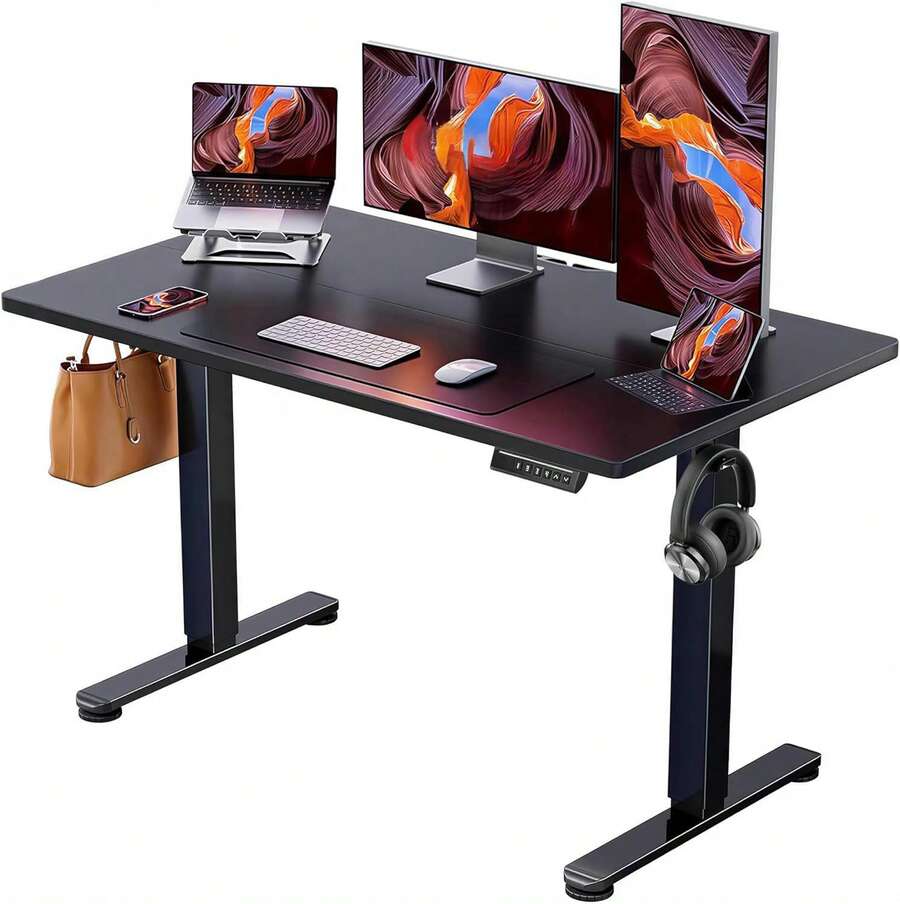 Office Desk - Black - View 1