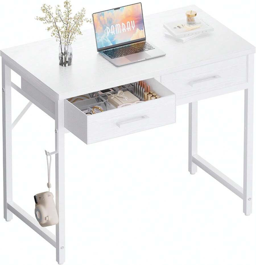 Computer Armoires & Hutches - White - View 1