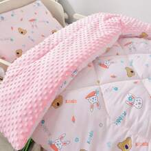 1pc Bean Plush Children's Blanket, Soft, Comfortable, Breathable, Very Cute Animal And Plant Pattern, Suitable For All Seasons, Camping, Best Gift For Holidays - Multicolor - View 13