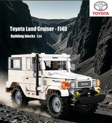 CaDA-Toyota Land Cruiser FJ40 Building Blocks1:24 Educational Toys 374pcs Off-Road Vehicle Model Toys For Boys Suitable For Ages 8 And Up - White - View 7