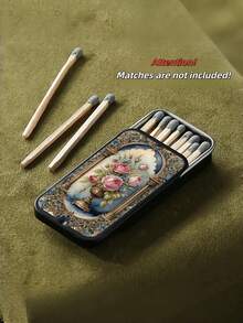 1pc Vintage Rose Metal Storage Box, Pocket Size, Suitable As A Gift For Yourself, Girlfriend Or Mother, As A Birthday Gift, Holiday Gift Or Christmas Gift. - View 4