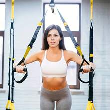 Suspension Trainer, Full Body Workout Adjustable Resistance Band, Pull-Up Assist Band, Door-Mounted Fitness Training Strap, Durable PP Material, Mixed Color Design, Suitable For Home And Outdoor Exercise, Gym Accessory - Multicolor - View 3