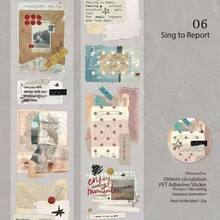 1 Roll Vintage Landscape & Handwritten Collage Material Paper, Aesthetic Retro Decorative Paper For Journaling, DIY Handcraft And Album Decoration,Search Tags - A - View 11