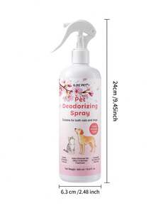 GJYC PET Pet Odor Eliminator Spray - Cherry Blossom Scent, Neutralizes And Removes Dog And Cat Odors From Carpets, Furniture And Bedding, Plant-Based, 16.9 Oz - Multicolor - View 8