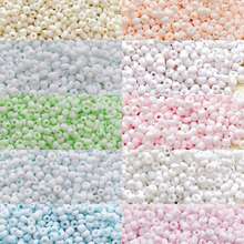 10g/Pack, Approx. 300pcs, 3mm Matte Macaron Series Solid Color Round Glass Seed Beads, Suitable For Clothing Embroidery And Weaving To Make Clothes More Fashionable - 3mm AB Matte Macaron 10 Colors - View 14