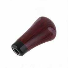 1pc Universal Car Gear Shift Knob Modification Manual Gear Shift Lever Head Carbon Fiber Color/Wooden Color 2 Styles Available - A - View 6