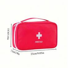 [Empty Bag Only]1pc Travel Medicine Bag, Home Common Medicine Bag, Small Medicine Storage Bag, Organizer Bag, Storage Box, Home First Aid Storage Box, School Medical Tool Bag, - Red - View 17