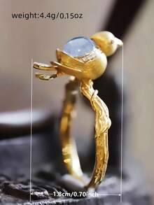 1pc Elegant Ring For Women, Wedding Engagement Party Jewelry, Valentine's Day Gift - 1# - View 4