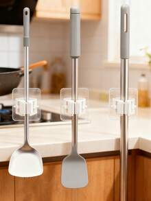 8 Slot Wall Mount Mop & Broom Holder, Heavy Duty No Drill Rack. Strong Clip Rustproof Plastic, Space Saver For Garage, Laundry, Pantry, Bathroom, Kitchen, Shed. Multifunctional Hanger For Wet Mops, Brooms & Garden Tools - Multiple Styles - View 10