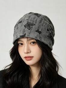 1pc New Personalized Letter Velvet Beanie Hat, Lightweight Summer, Outdoor Sports, Cool Men's Hat, Unisex Casual Spring/Autumn Cap - Multicolor - View 32