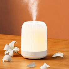 Aromatherapy Lamp, Aromatherapy Diffuser, Bedroom Essential Oil Diffuser, Home Quiet Humidifier, 250ml Aromatherapy Diffuser With 7 LED Color Options (Warm Light Optional), Built-In Auto Timer 1H/3H/6H, With Waterless Auto Shut-Off Function, Suitable For Bedroom, Nursery, Hotel And Plant Use - White - View 2