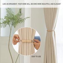 4pcs Magnetic Bohemian Style Curtain Hooks, Suitable For Curtain Rope, Curtain Tieback, Home Decor Window Treatment - Multicolor - View 9